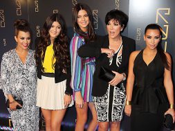 76730, NEW YORK, NEW YORK - Monday April 23, 2012. A KARDASHIAN FAMILY AFFAIR: The Kardashian family attend the opening of Scott Disick's RYU Restaurant in New York City. Scott's event was attended by sisters Kim, Kourtney, Khloe Kardashian and Kendall and Kylie Jenner, as well as Khloe's husband Lamar Odom and Kris Jenner. Kim reportedly met up with Kanye West in front of Reality TV cameras inside of the event. Photograph: ©JGM, PacificCoastNews.com **FEE MUST BE AGREED PRIOR TO USAGE** **E-TABLET/IPAD & MOBILE PHONE APP PUBLISHING REQUIRES ADDITIONAL FEES** LOS ANGELES OFFICE:+1 310 822 0419 LONDON OFFICE:+44 20 8090 4079