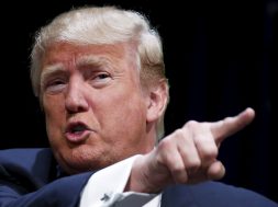 U.S. Republican presidential candidate Donald Trump speaks at the Family Leadership Summit in Ames, Iowa, United States, July 18, 2015. REUTERS/Jim Young   - RTX1KTWT