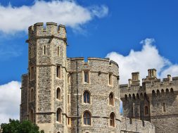 Buildings of Windsor castle in England, UK