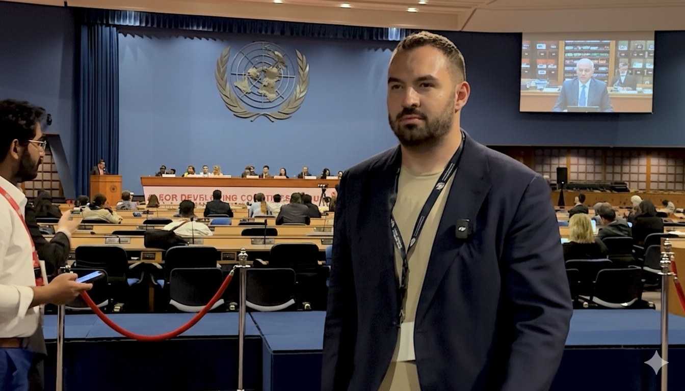 Nga media te drejtësia: Aldor Nini prezanton në OKB moderatoren virtuale dhe modelin e monitorimit të sistemit të drejtësisë me AI