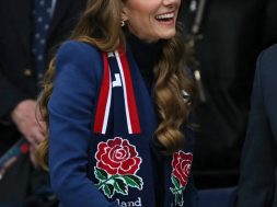 The Princess of Wales arrived at the stadium to support the England national team in their confr